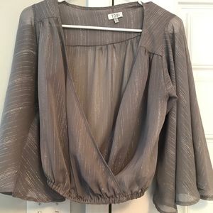 Grey shear blouse